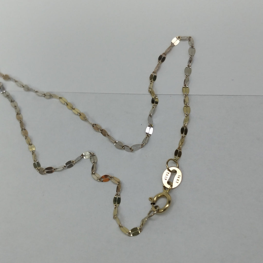 CADENA ORO COMBINADO 14 K 1.2 GRMS (SEMINUEVO)