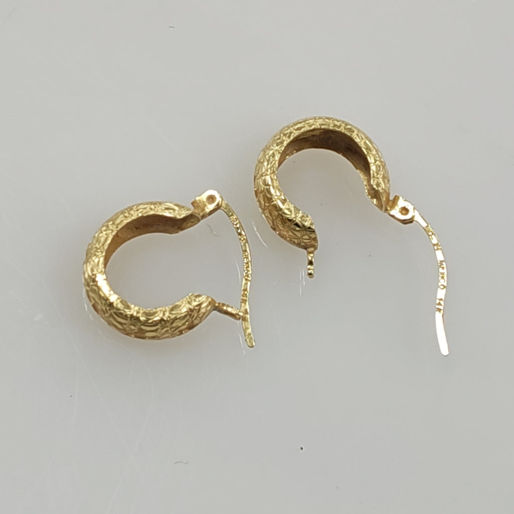 ARRACADAS PAR ORO 14 K 1.9 GRMS (SEMINUEVO)