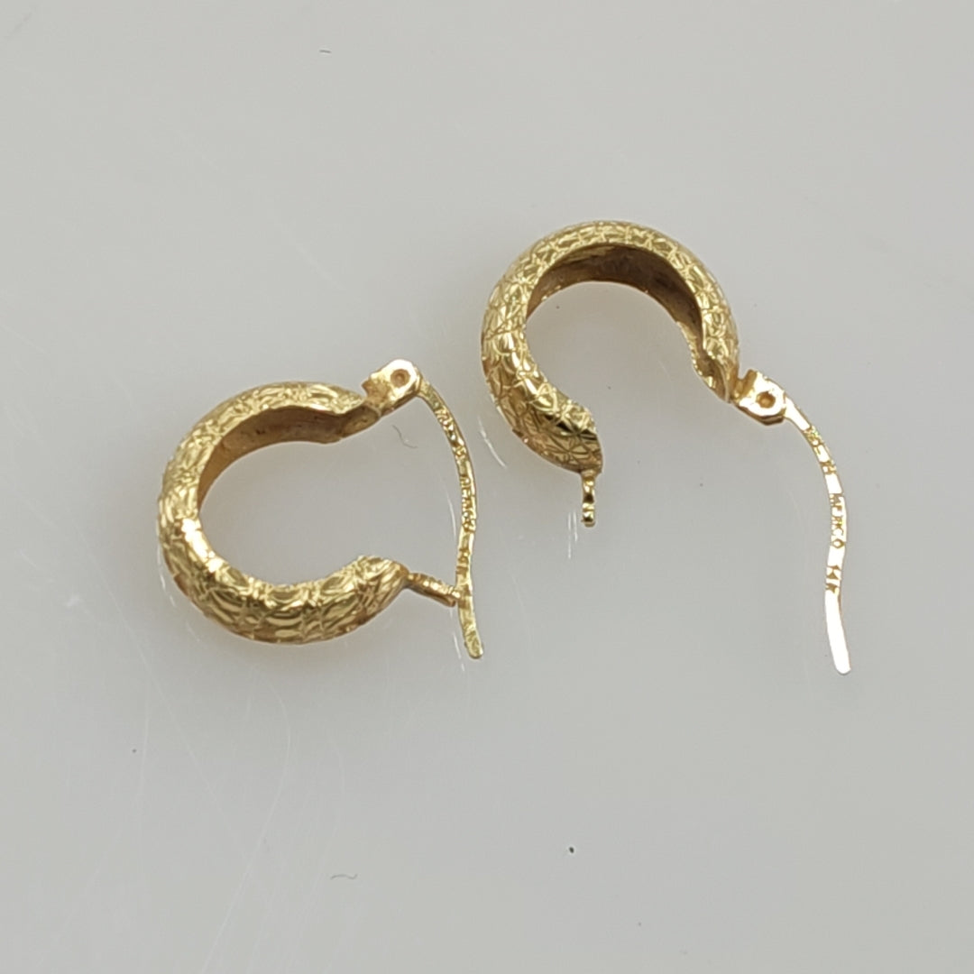 ARRACADAS PAR ORO 14 K 1.9 GRMS (SEMINUEVO)