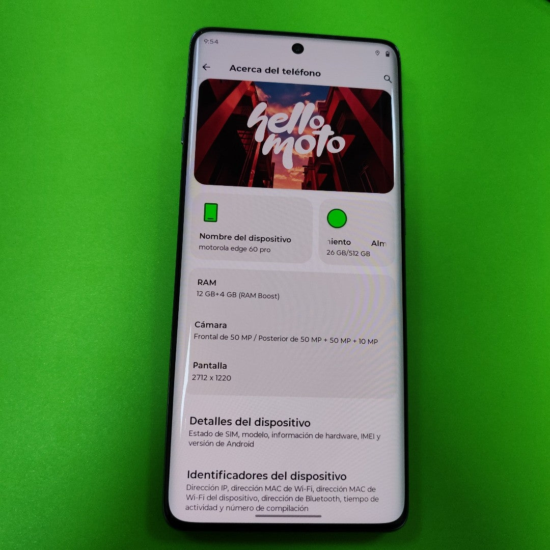 CELULAR MOTOROLA EDGE 60 PRO XT2507-1 (2025) 512 GB 12 GB RAM (SEMINUEVO)