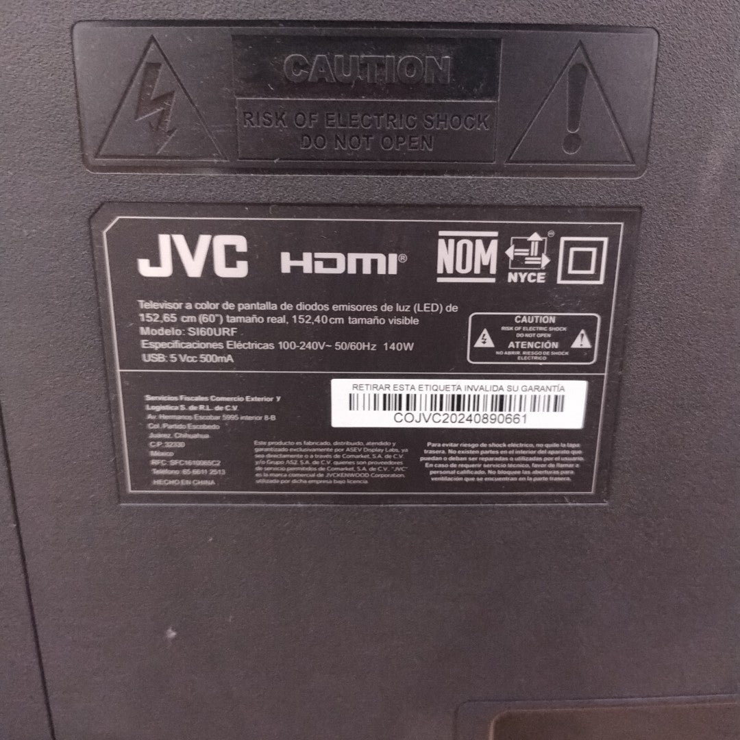 PANTALLA JVC SI60URF (2025) 60" LED FULL HD (SEMINUEVO)