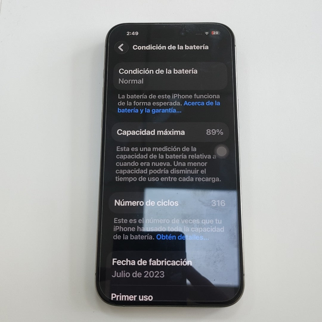 CELULAR APPLE IPHONE 15 PRO MAX A3108 (2023) 512 GB 8 GB RAM (SEMINUEVO)