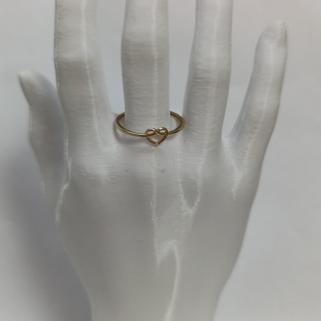 ANILLOS ANILLITO FIG CORAZON 10K TALLA 8 0.9 GR (NUEVO)