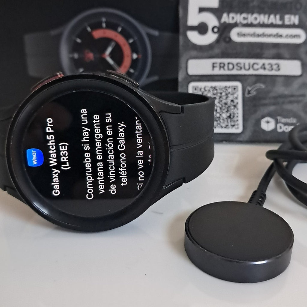 SMARTWATCH SAMSUNG GALAXY WATCH 5 PRO SM-R920 45 MM GPS (SEMINUEVO)