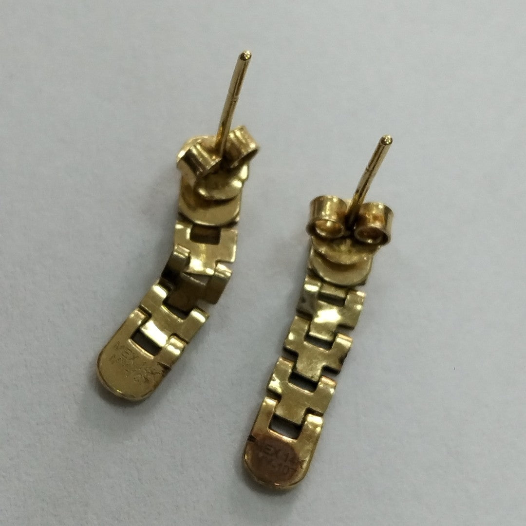 ARETES PAR ORO 14 K 1.5 GRMS (SEMINUEVO)