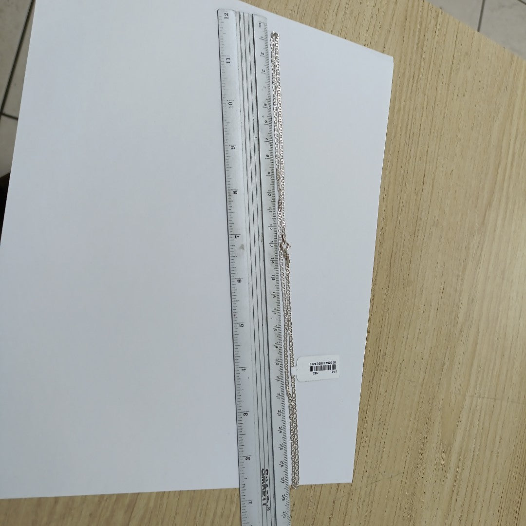 CADENA TEJIDO GUCHI PLATA .925 55 CM 3.6 GR (NUEVO)