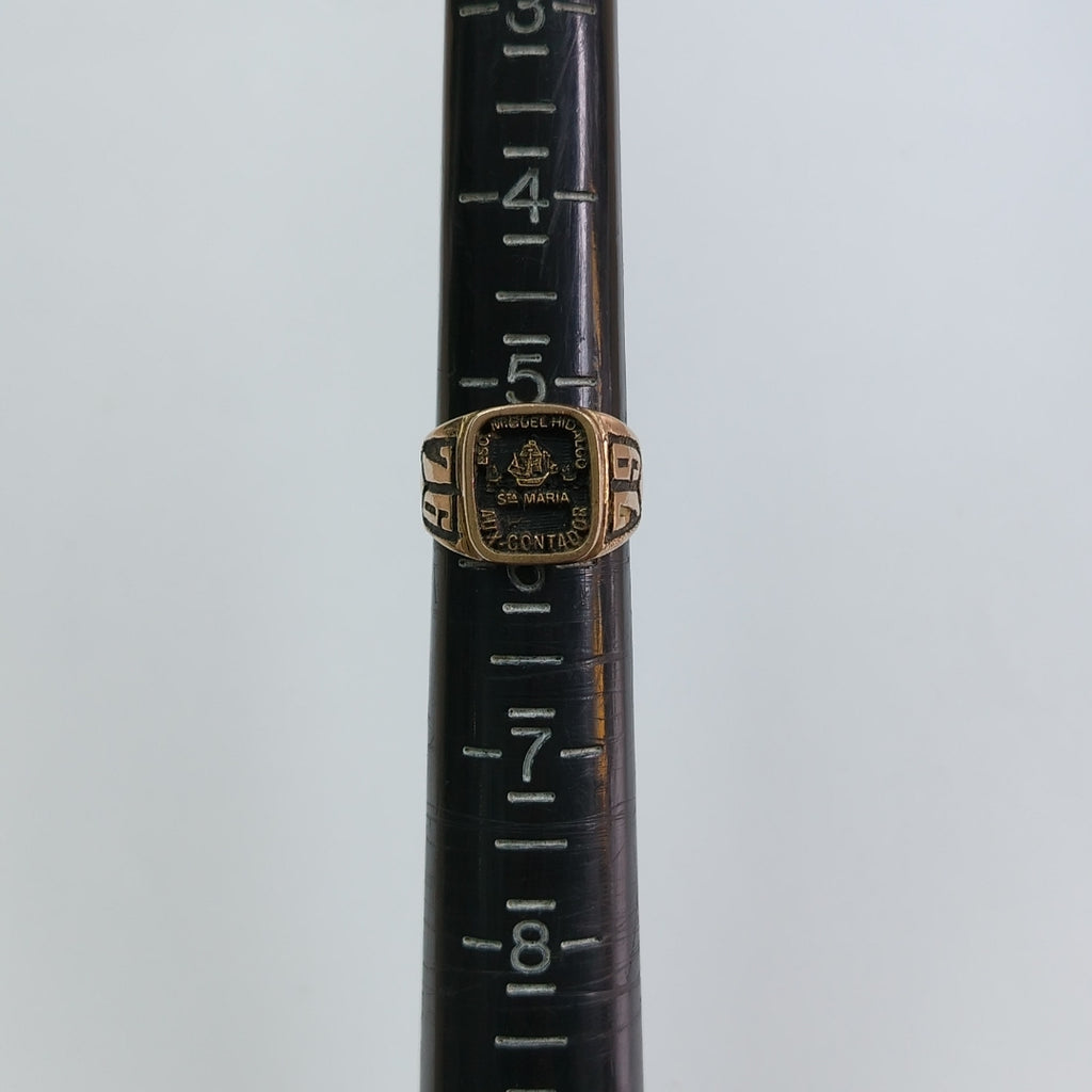ANILLO DE GRADUACIÓN ORO 8 K 5,70 GRMS (SEMINUEVO)