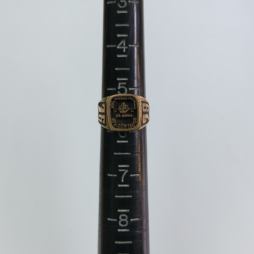 ANILLO DE GRADUACIÓN ORO 8 K 5,70 GRMS (SEMINUEVO)