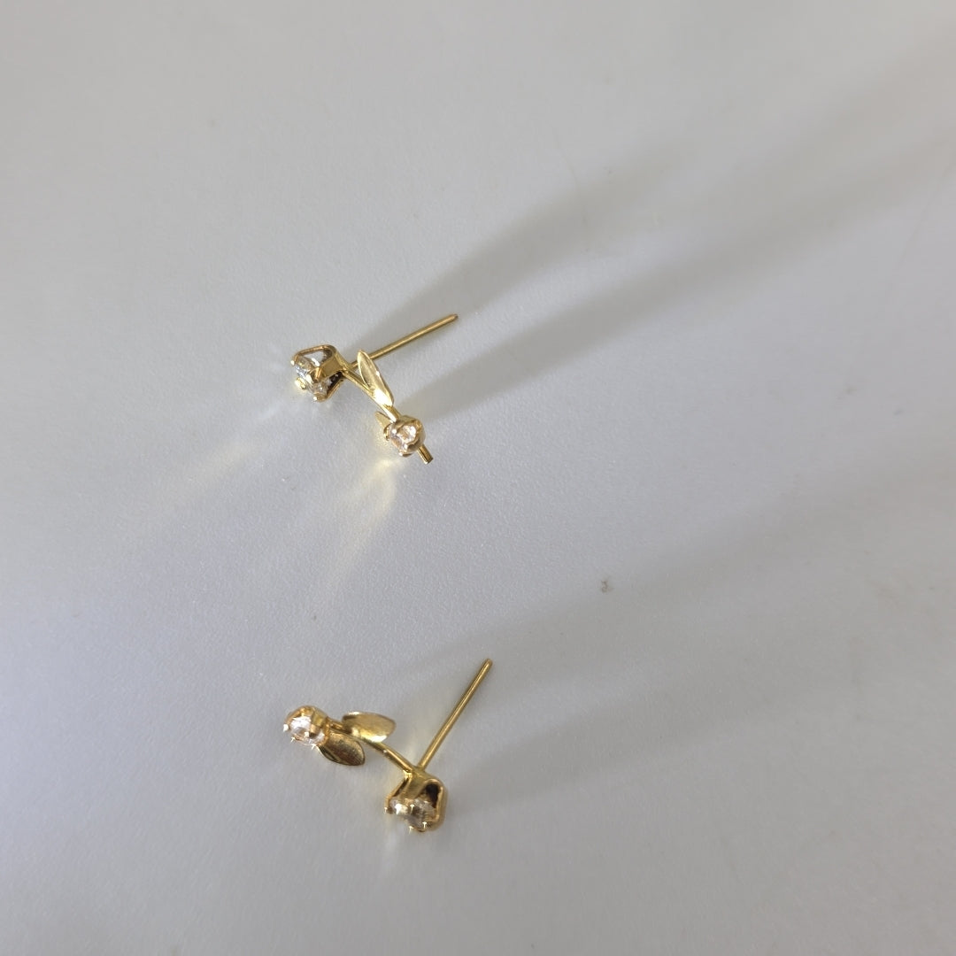 BROQUELES PAR ORO 14 K 0,80 GRMS (SEMINUEVO)