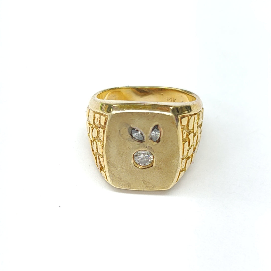ANILLO ORO 14 K 16,20 GRMS (SEMINUEVO)