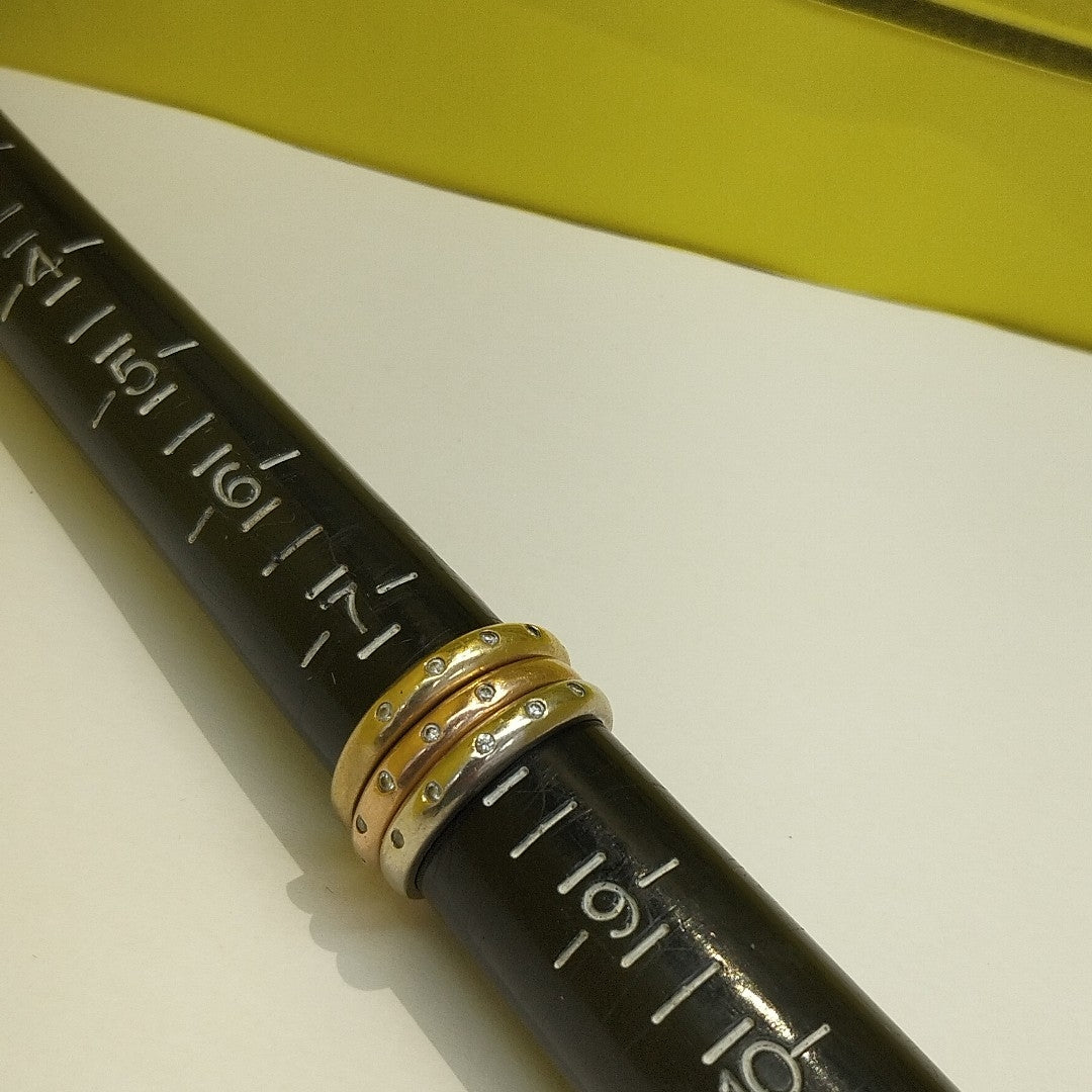 ANILLO ORO COMBINADO 14 K 8.3 GRMS (SEMINUEVO)