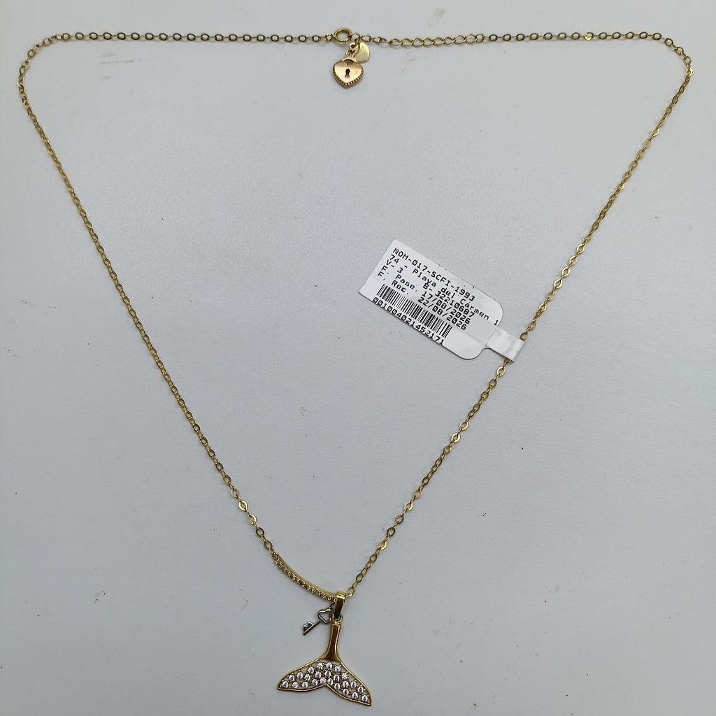 CADENA, DIJE ORO 14 K 3.1 GRMS (SEMINUEVO)