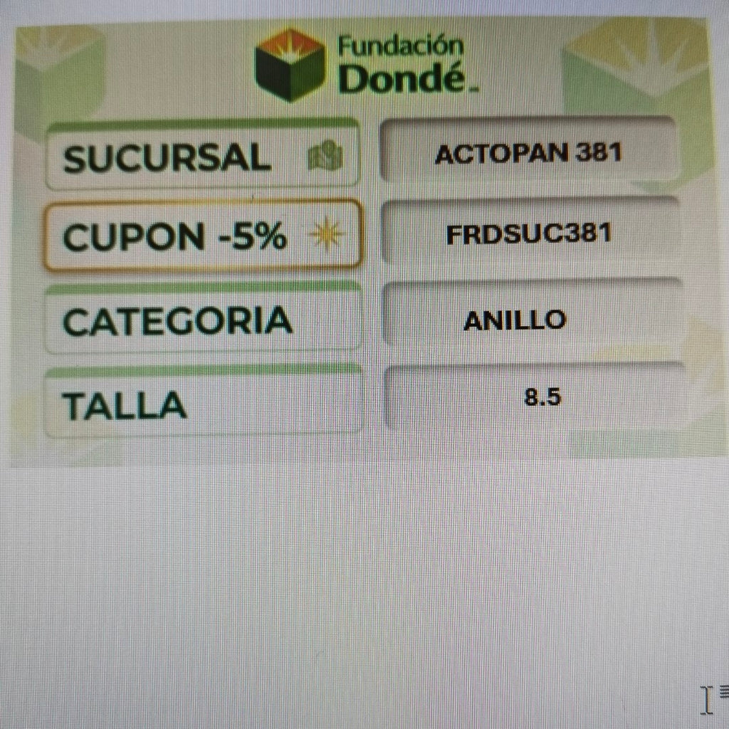 SOLITARIO ORO 14 K 1,60 GRMS (SEMINUEVO)