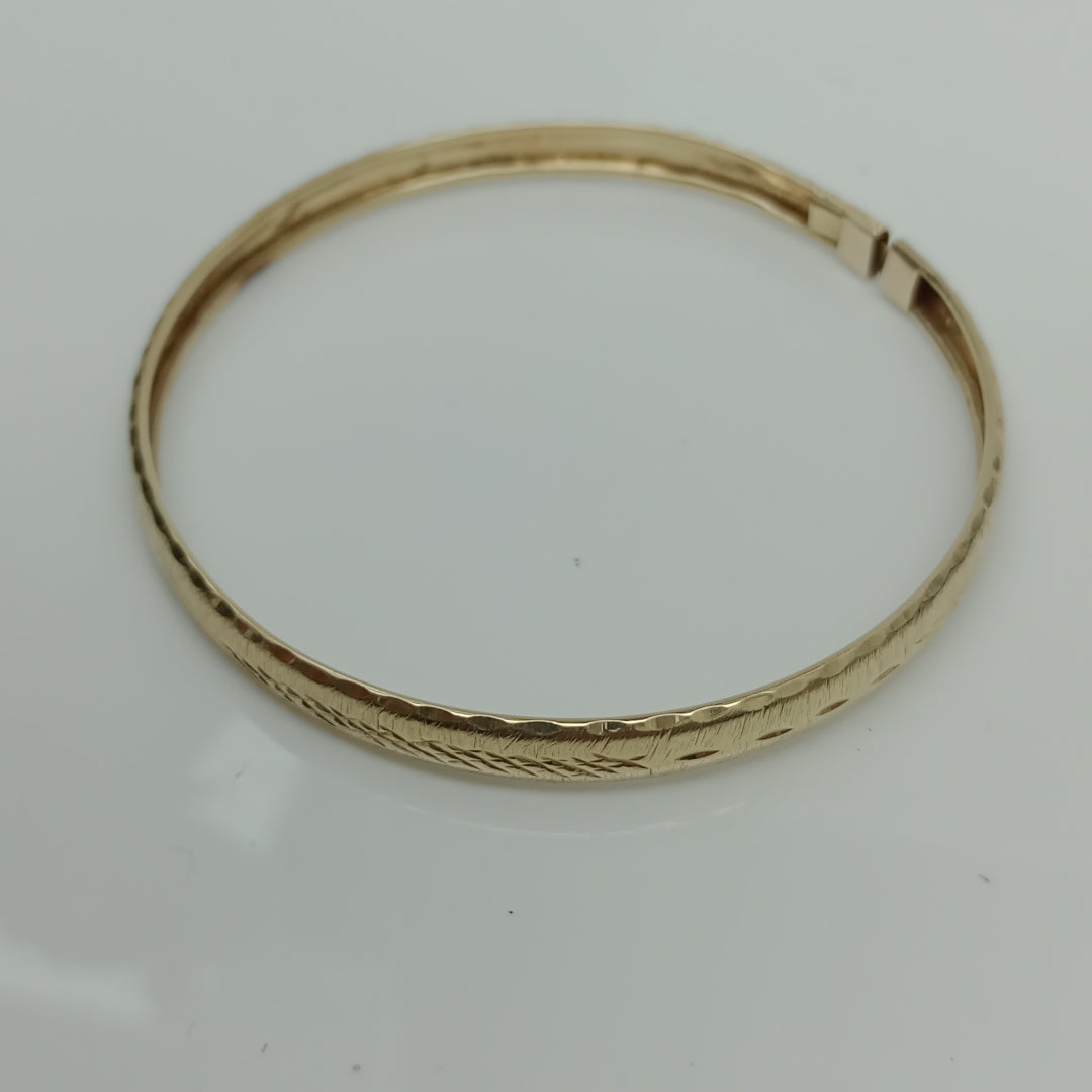 PULSERA RIGIDA ORO 10 K 6,00 GRMS (SEMINUEVO)