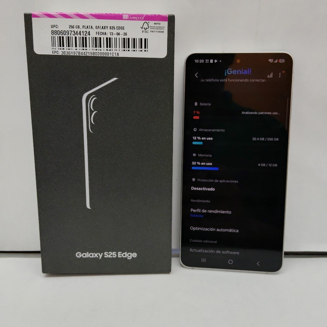 CELULAR SAMSUNG GALAXY S25 EDGE SM-S937B (2025) 256 GB 12 GB RAM (SEMINUEVO)