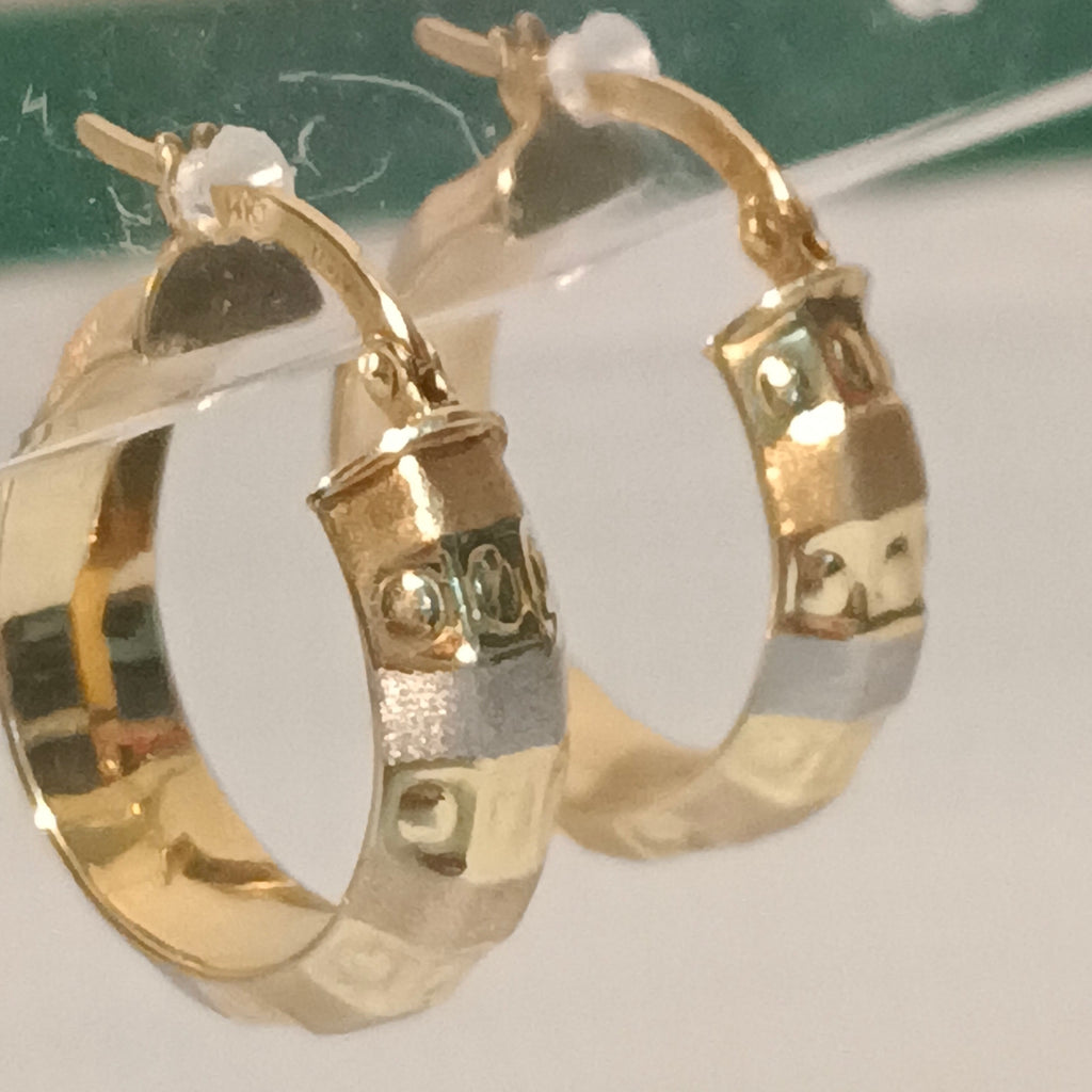 ARRACADAS PAR ORO 14 K 2.2 GRMS (SEMINUEVO)