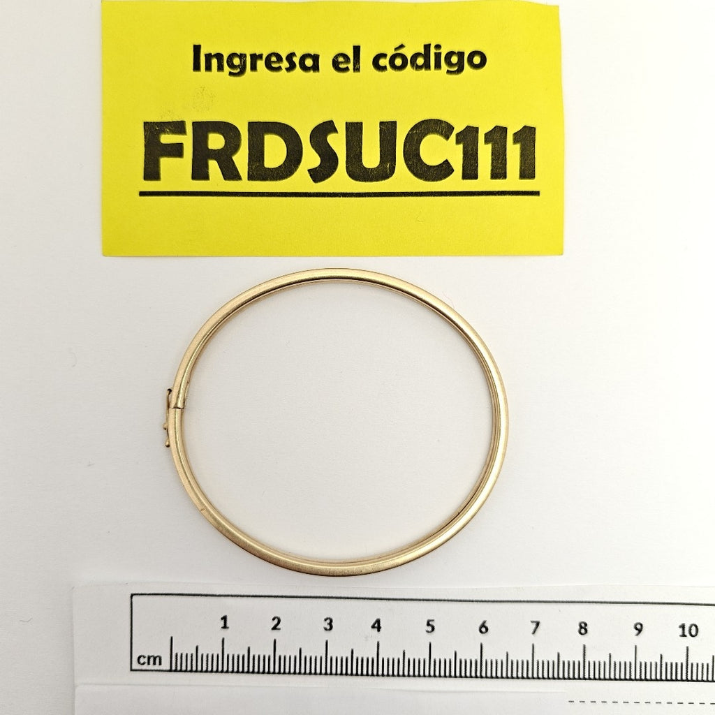 PULSERA RIGIDA ORO 14 K 7,30 GRMS (SEMINUEVO)