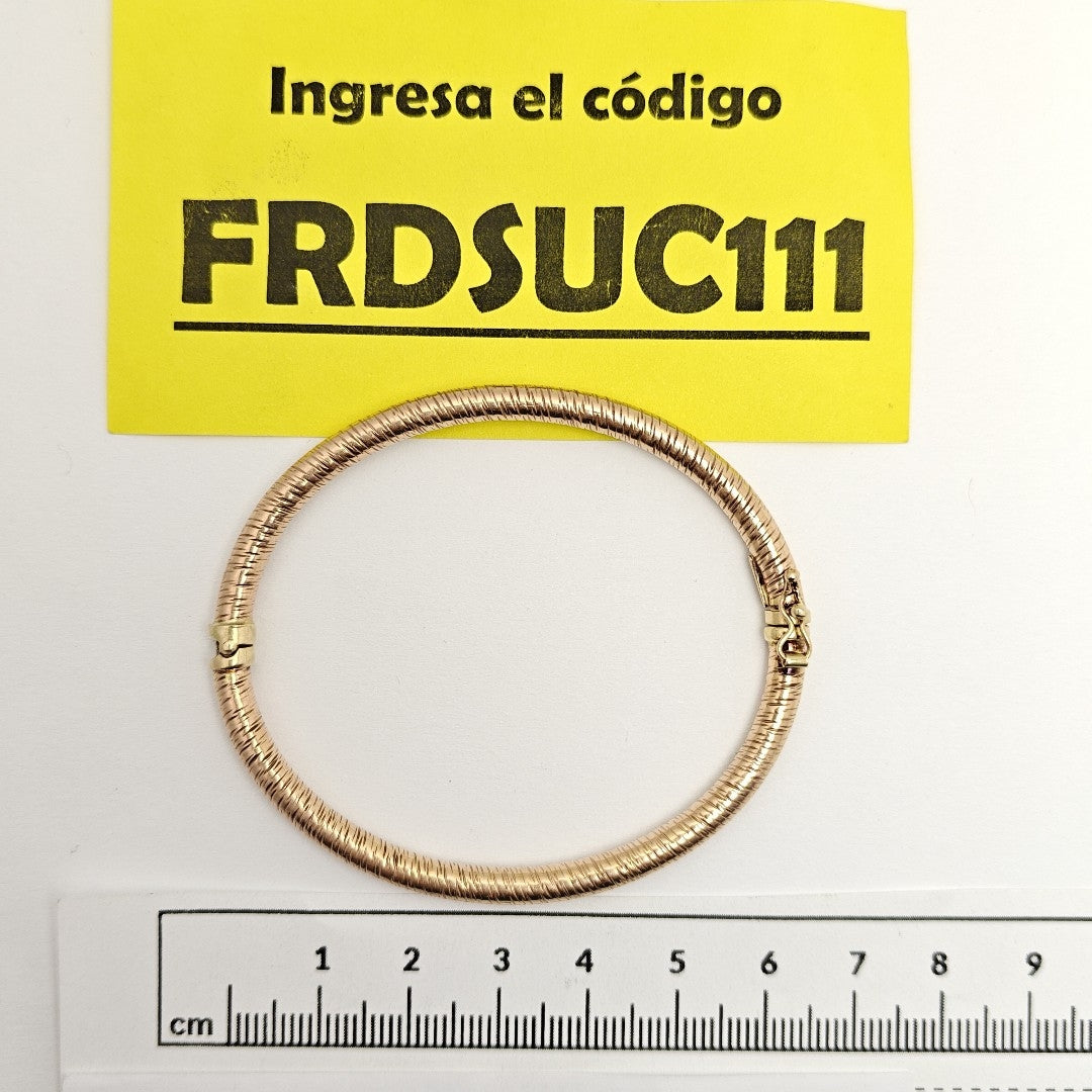PULSERA RIGIDA ORO 14 K 6,70 GRMS (SEMINUEVO)
