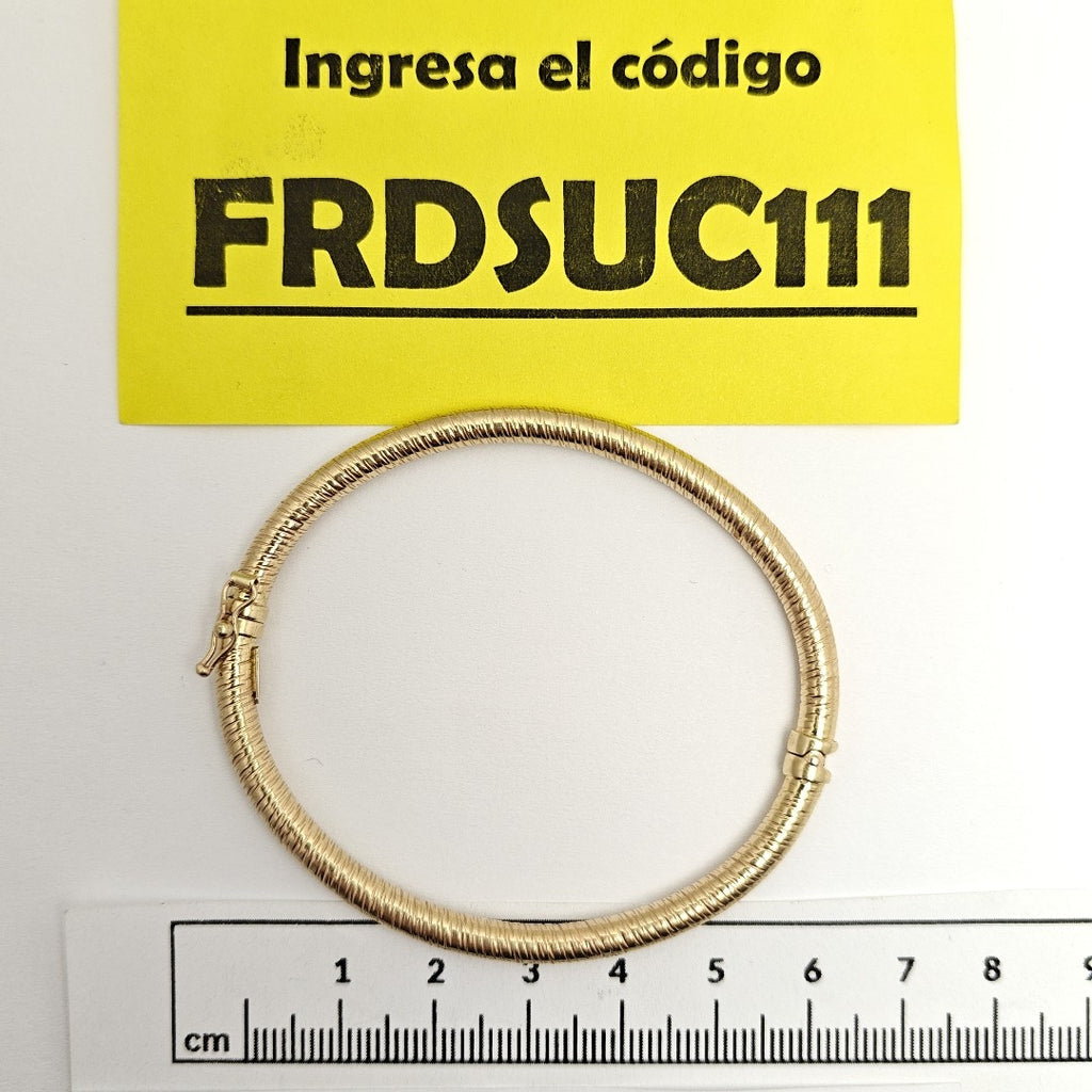 PULSERA RIGIDA ORO 14 K 7,20 GRMS (SEMINUEVO)
