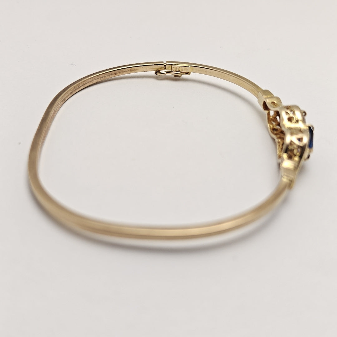 PULSERA RIGIDA ORO 14 K 7,10 GRMS (SEMINUEVO)