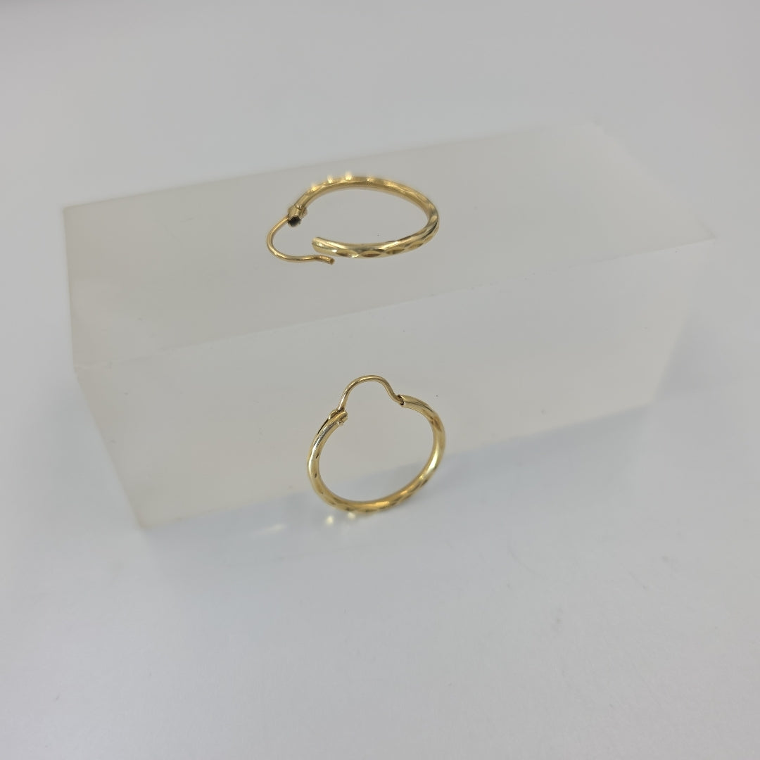 ARRACADAS PAR ORO 14 K 1,30 GRMS (SEMINUEVO)