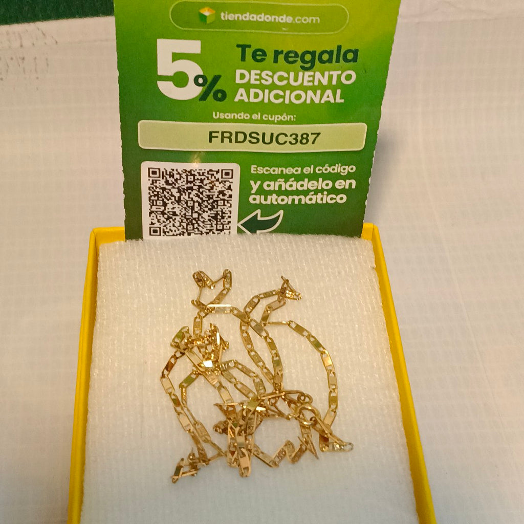 CADENA ORO COMBINADO 10 K 3,00 GRMS (SEMINUEVO)