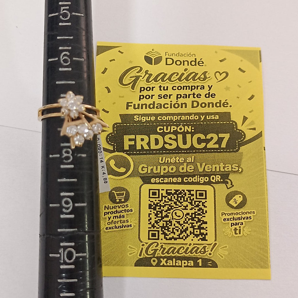 ANILLO ORO 14 K 4,80 GRMS (SEMINUEVO)