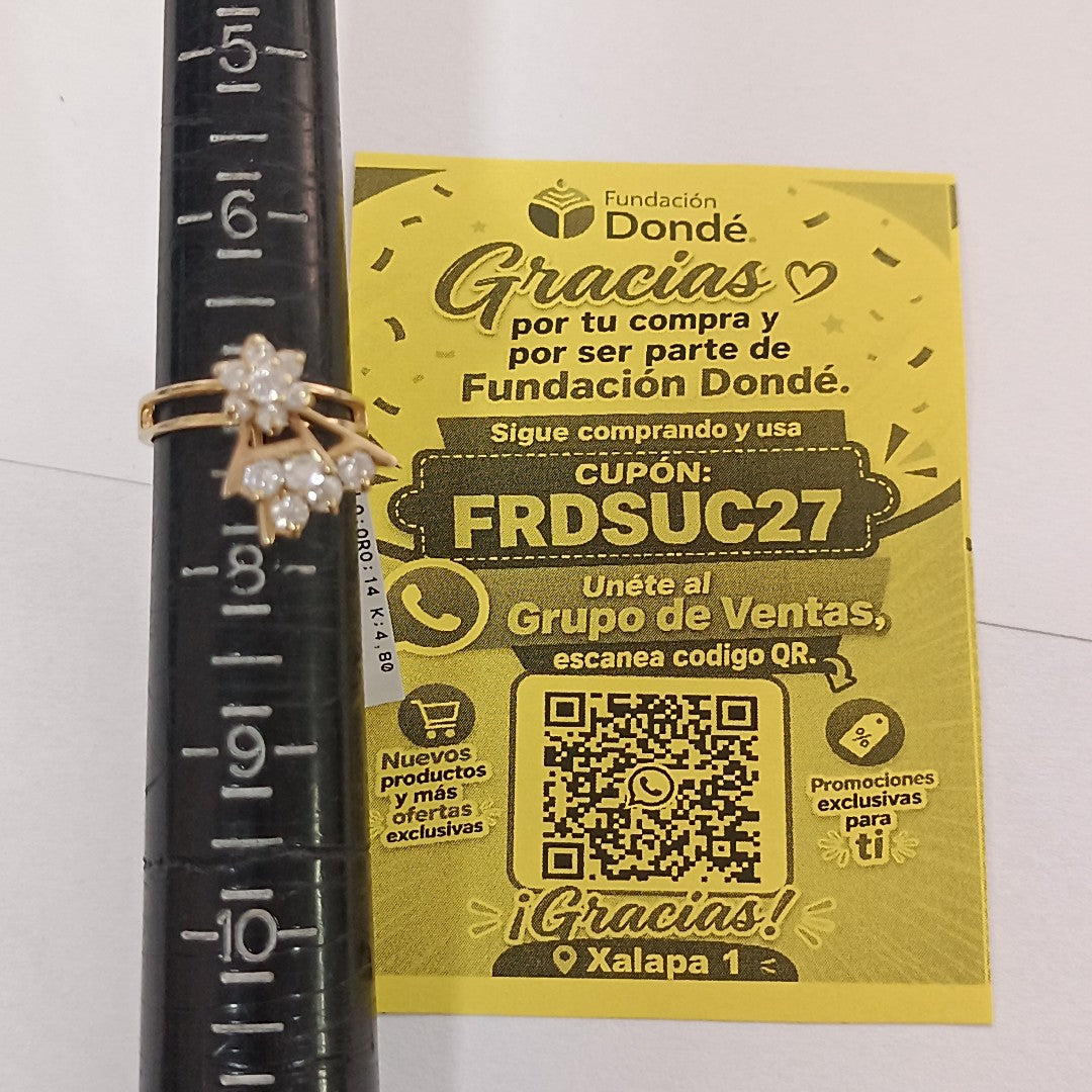 ANILLO ORO 14 K 4,80 GRMS (SEMINUEVO)