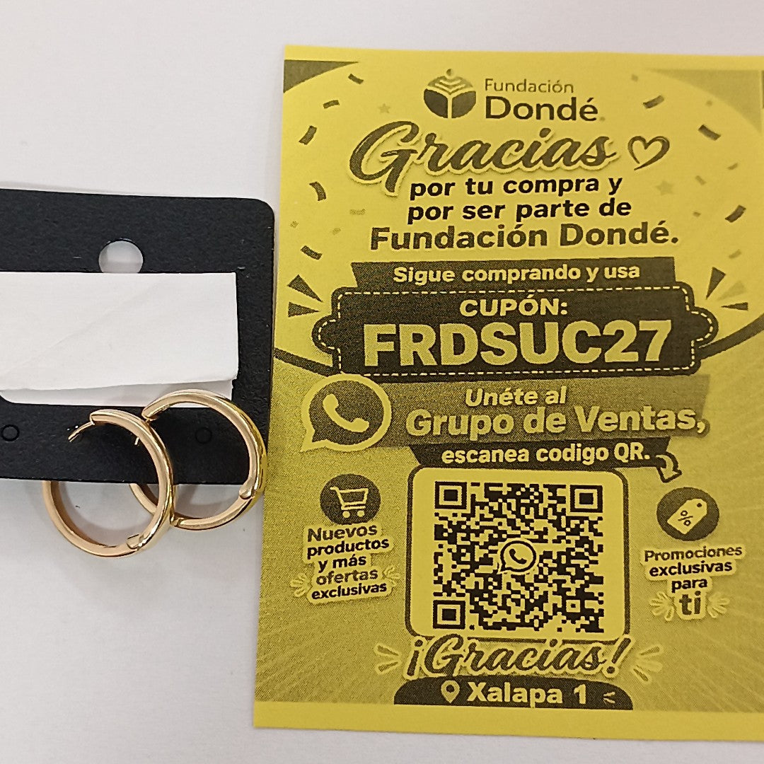 ARRACADAS PAR ORO 14 K 1,70 GRMS (SEMINUEVO)