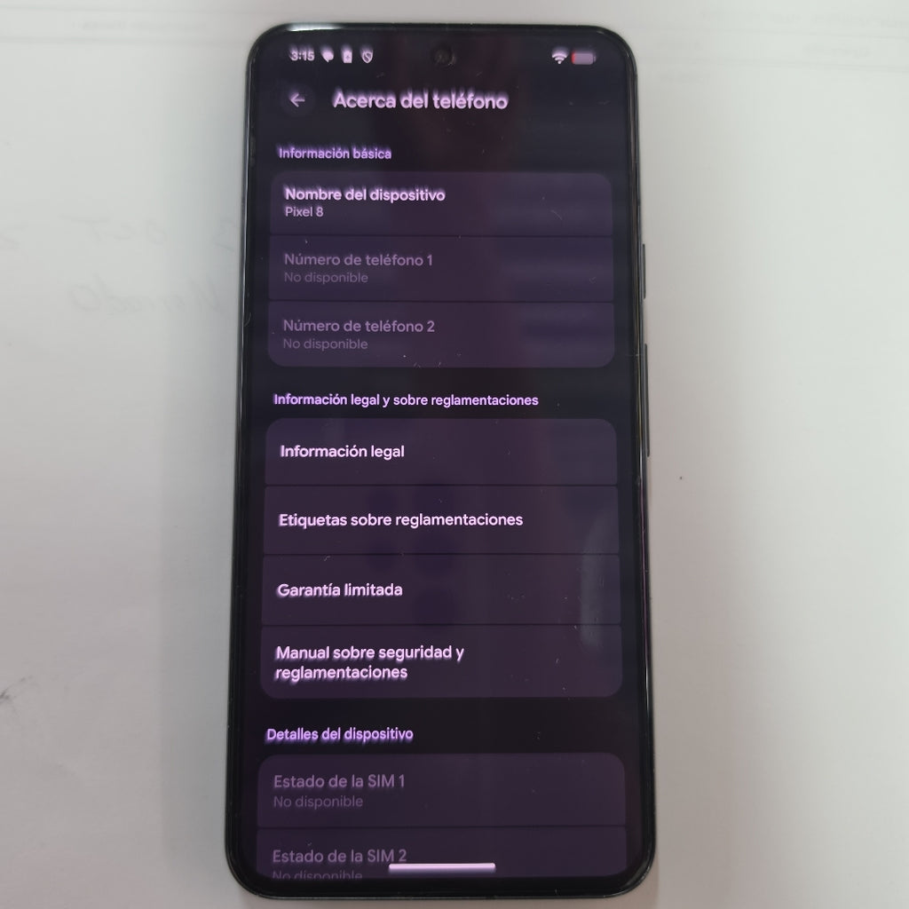 CELULAR GOOGLE PIXEL 8 (2023) 256 GB 8 GB RAM (SEMINUEVO)