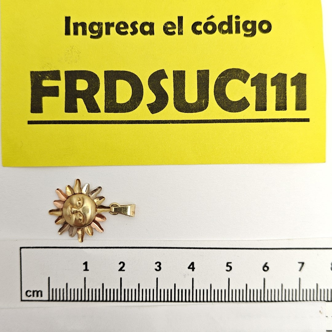 DIJE ORO COMBINADO 14 K 1,30 GRMS (SEMINUEVO)