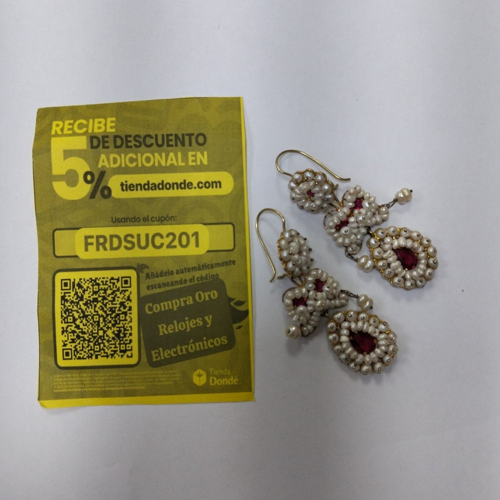 ARETES PAR ORO 10 K 14.6 GRMS (SEMINUEVO)