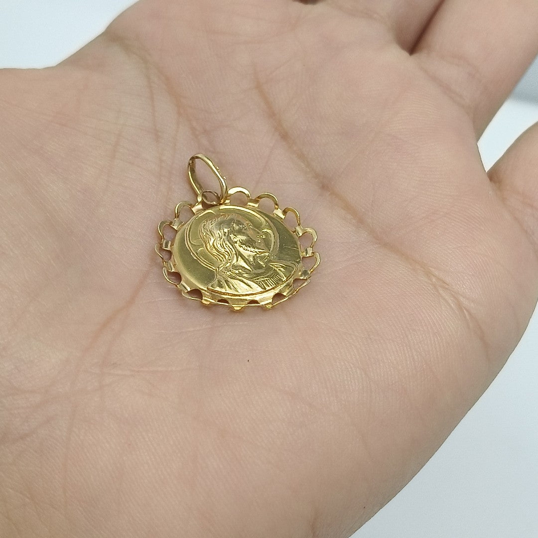 MEDALLA RELIGIOSA ORO 14 K 2,60 GRMS (SEMINUEVO)