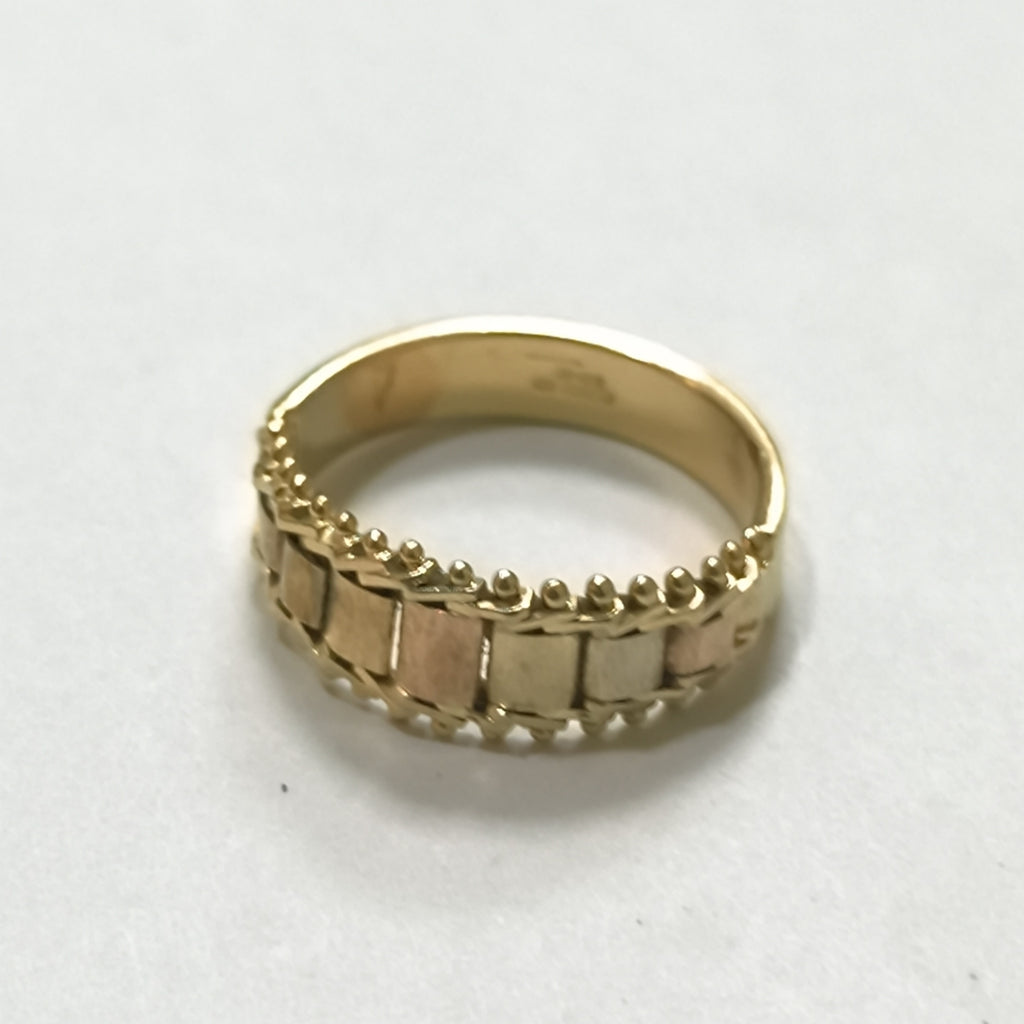 ANILLITO ORO COMBINADO 14 K 3,40 GRMS (SEMINUEVO)