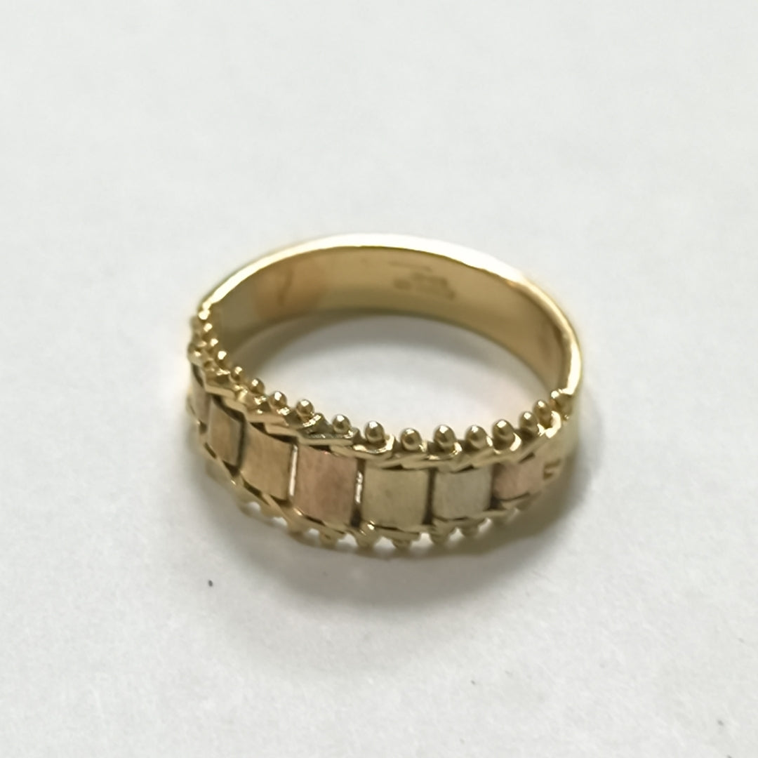 ANILLITO ORO COMBINADO 14 K 3,40 GRMS (SEMINUEVO)