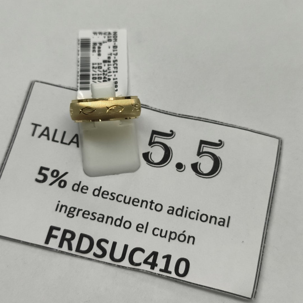 ARGOLLA ORO 10 K 1,80 GRMS (SEMINUEVO)