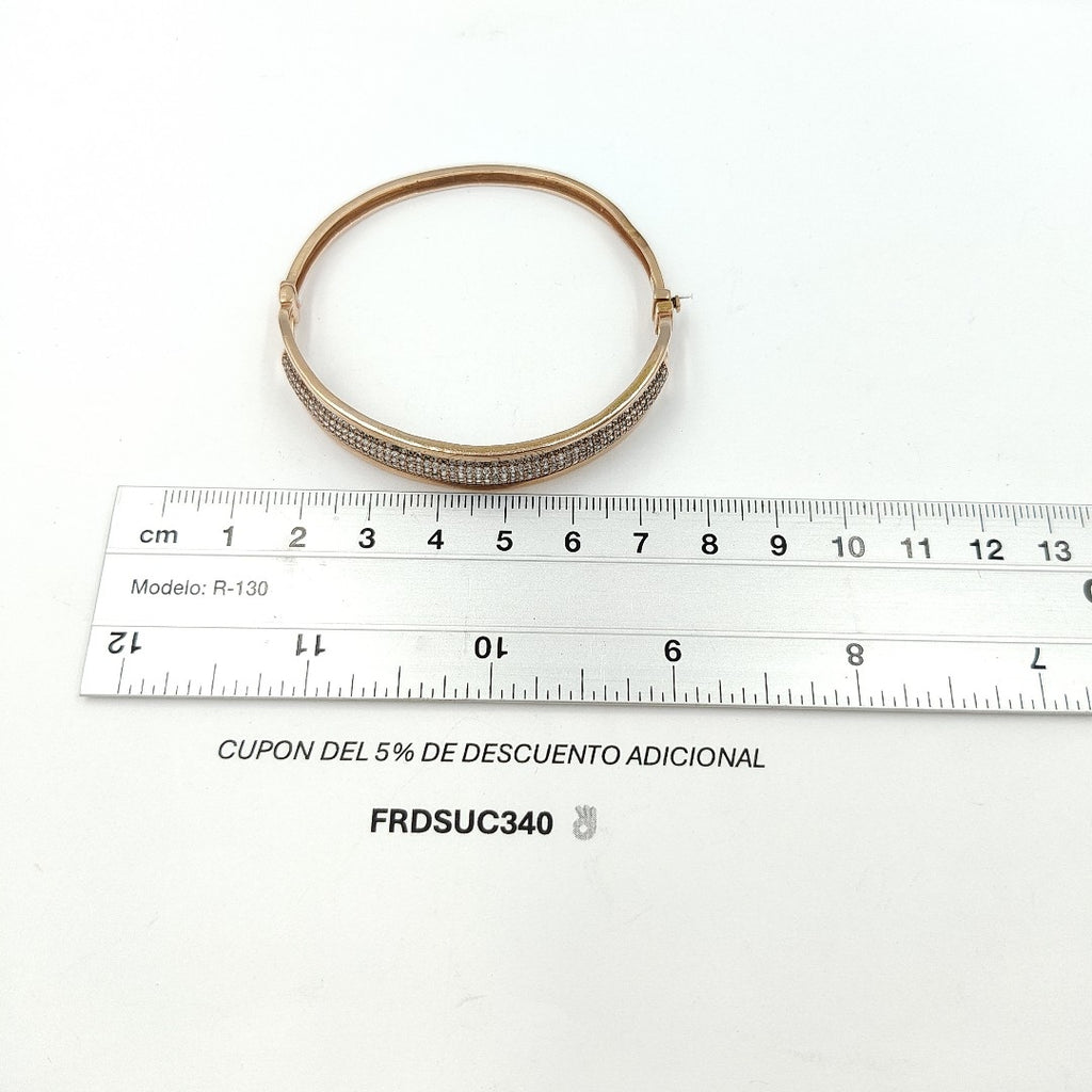 PULSERA RIGIDA ORO,ORO COMBINADO 10 K 12,40 GRMS (SEMINUEVO)