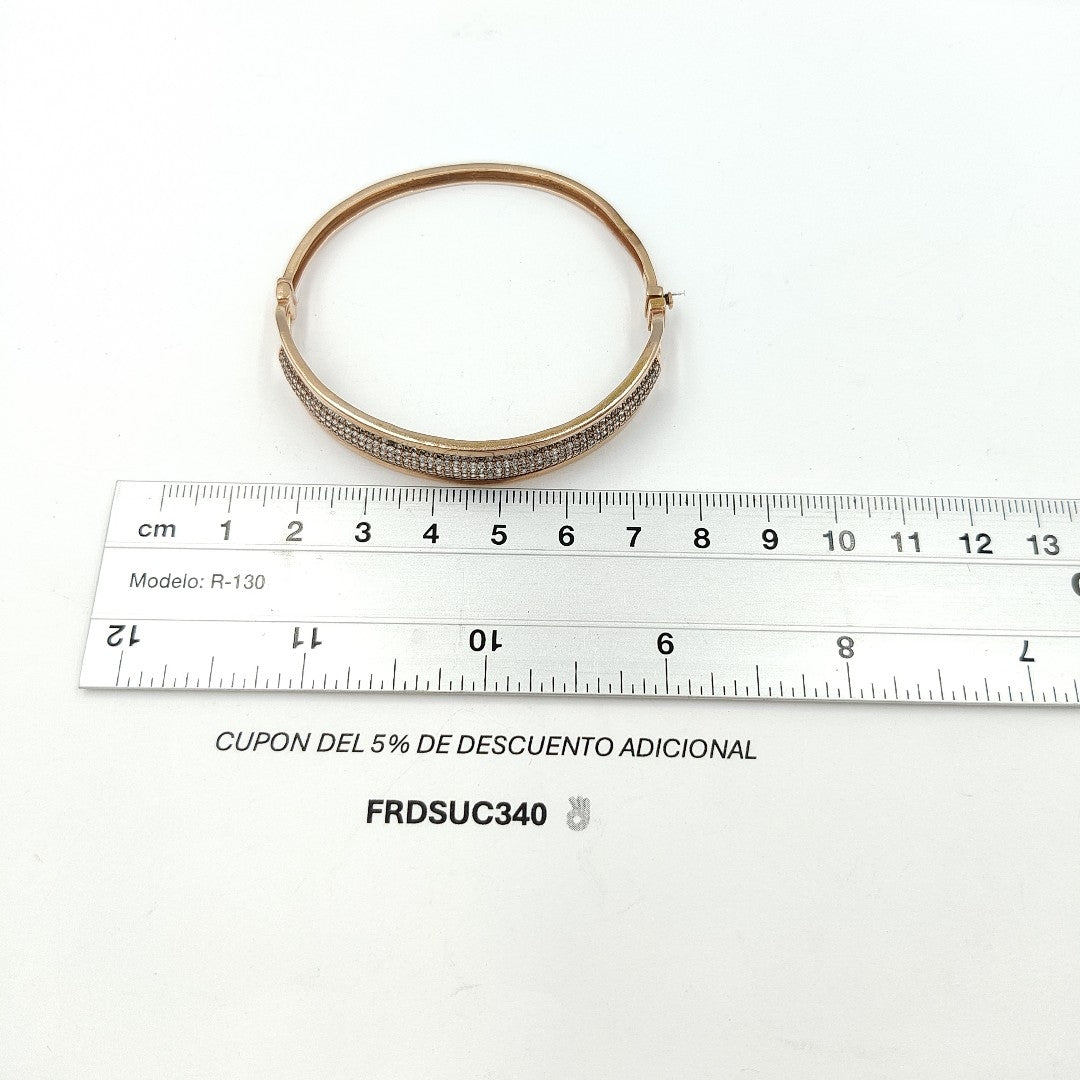 PULSERA RIGIDA ORO,ORO COMBINADO 10 K 12,40 GRMS (SEMINUEVO)