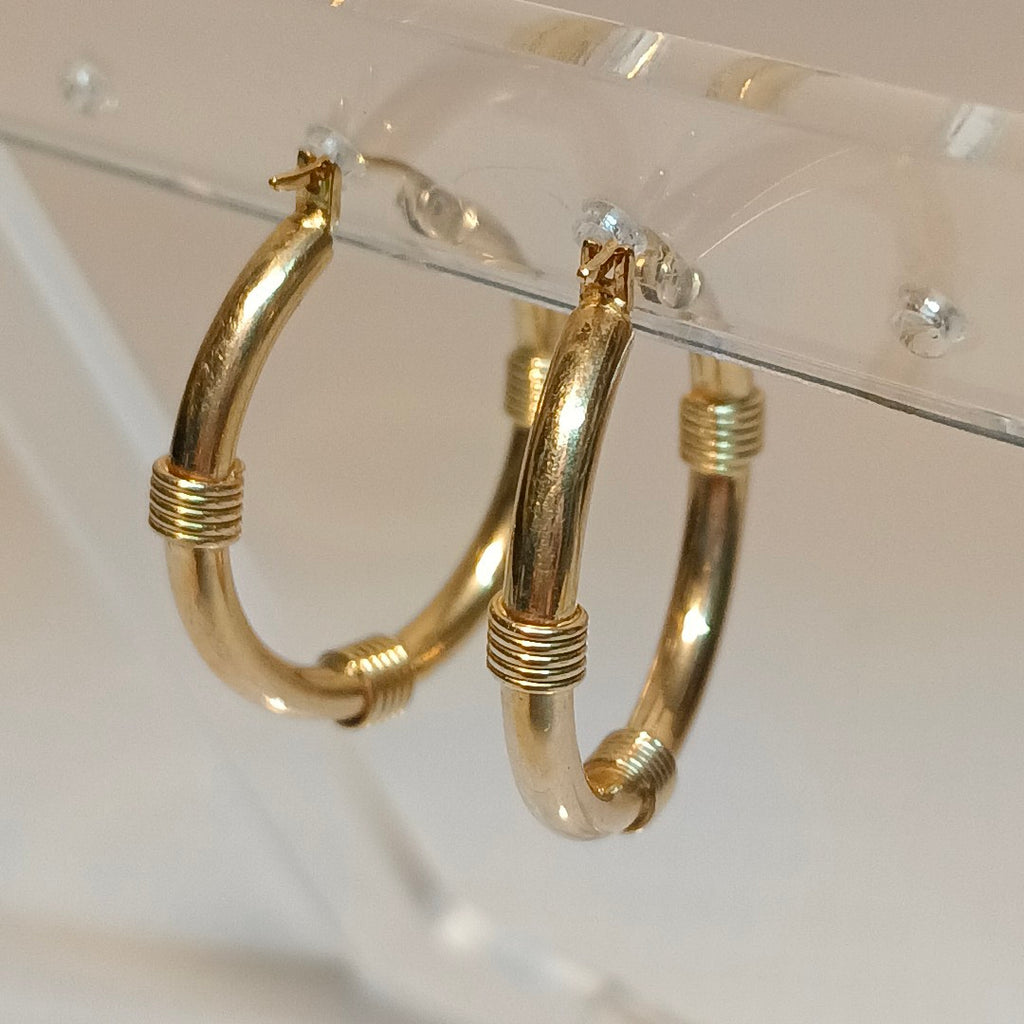 ARRACADAS PAR ORO 14 K 4.6 GRMS (SEMINUEVO)