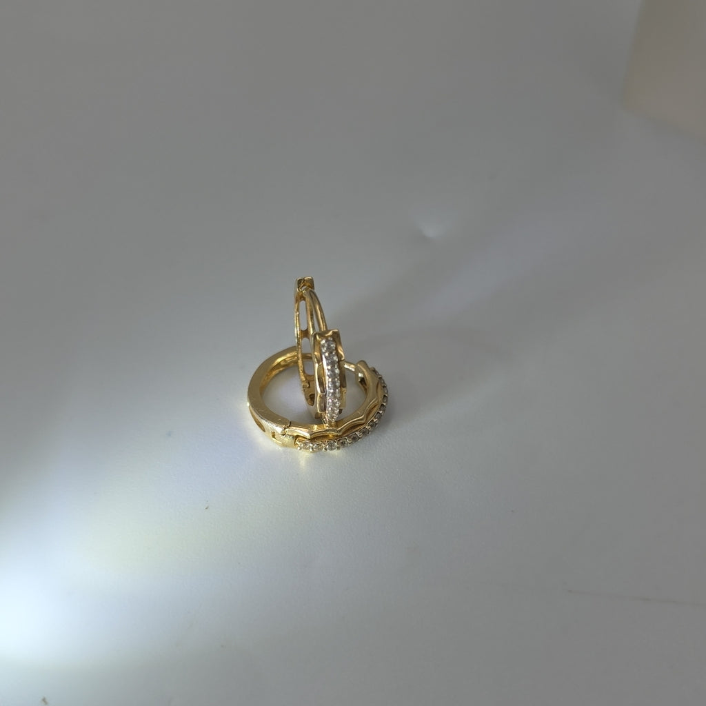 ARRACADAS PAR ORO 14 K 2,10 GRMS (SEMINUEVO)