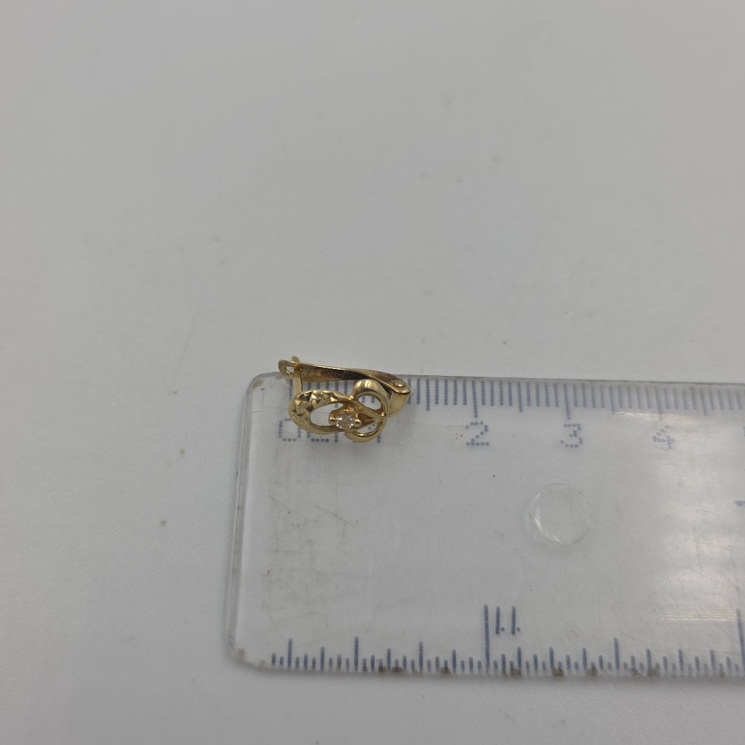 ARETES PAR ORO 10 K 1.2 GRMS (SEMINUEVO)