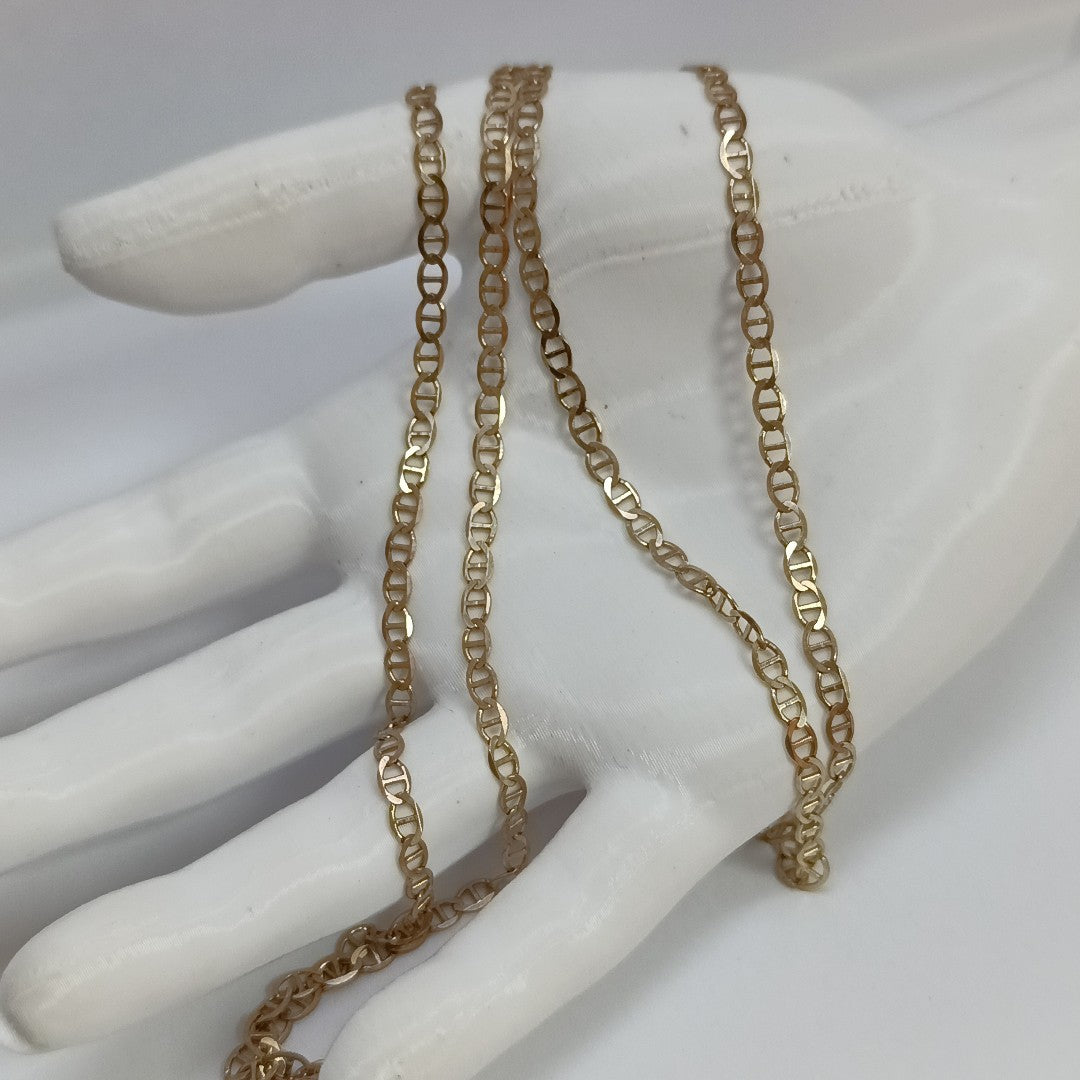 CADENAS TEJIDO GUCHI ORO 10K 60 CM 5.1 GR (NUEVO)