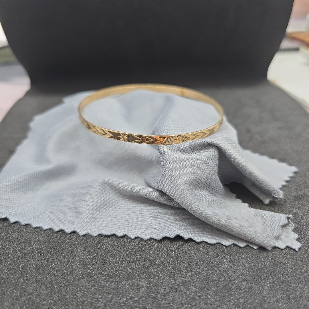 PULSERA RIGIDA ORO 14 K 8.5 GRMS (SEMINUEVO)