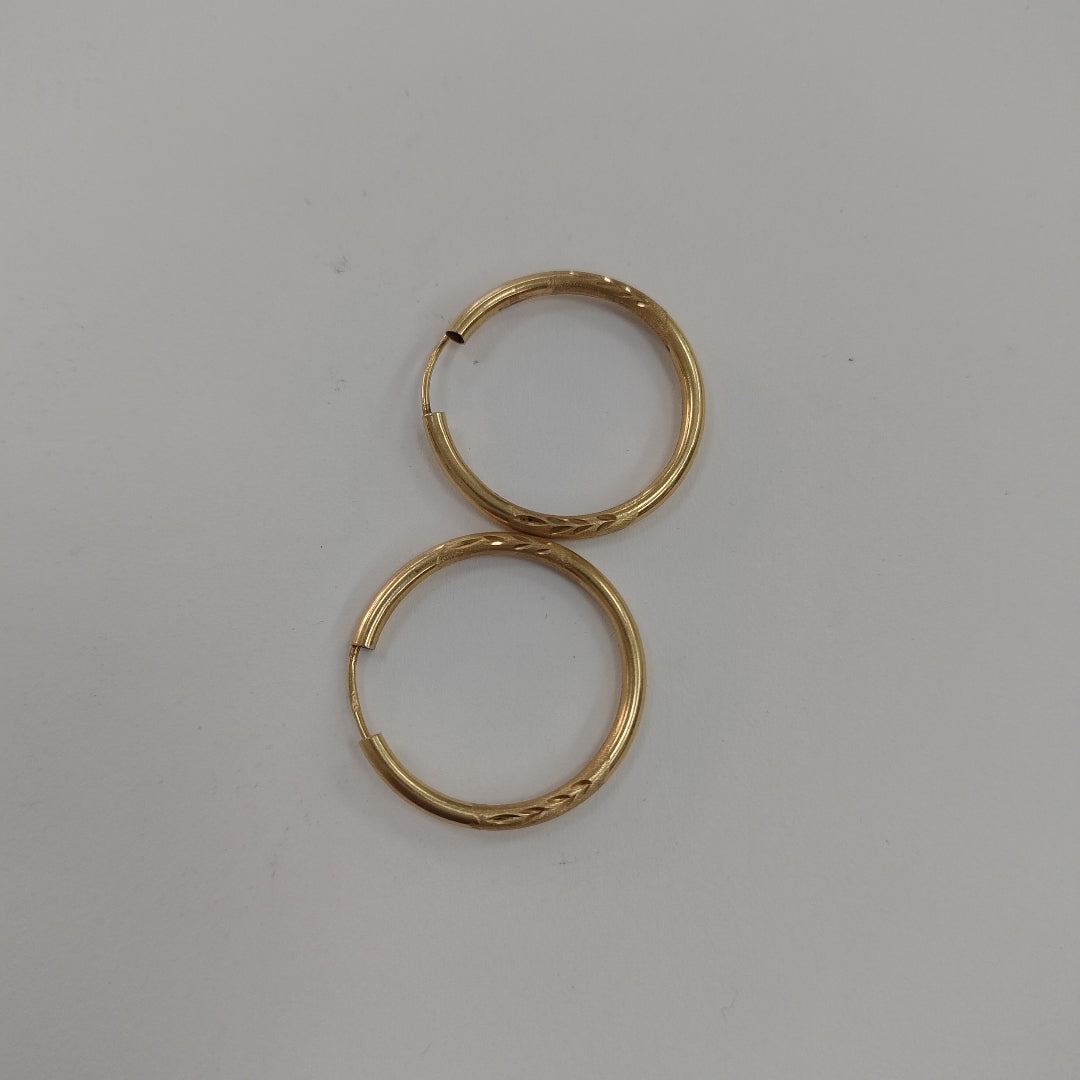 ARRACADAS PAR ORO 14 K 1.8 GRMS (SEMINUEVO)