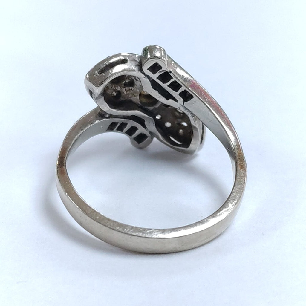 ANILLO ORO BLANCO 14 K 6.7 GRMS (SEMINUEVO)