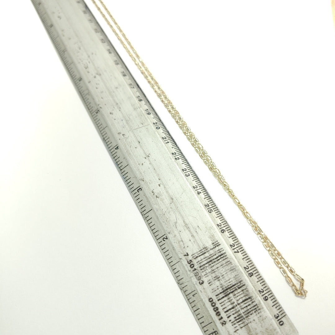 CADENA ORO COMBINADO 10 K 2.4 GRMS (SEMINUEVO)