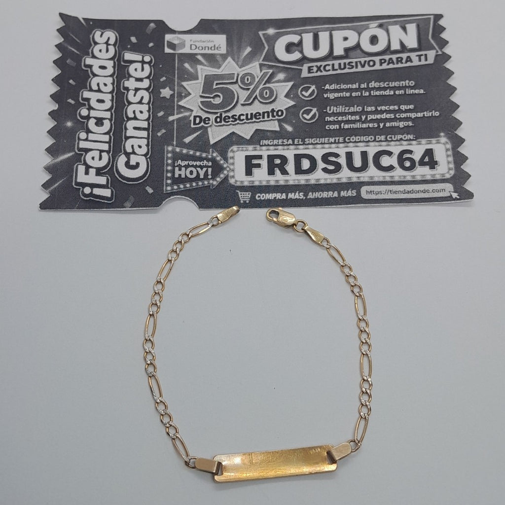 ESCLAVA ORO 14 K 2.8 GRMS (SEMINUEVO)