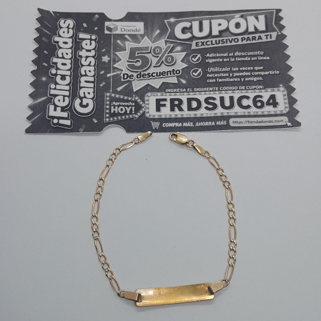ESCLAVA ORO 14 K 2.8 GRMS (SEMINUEVO)