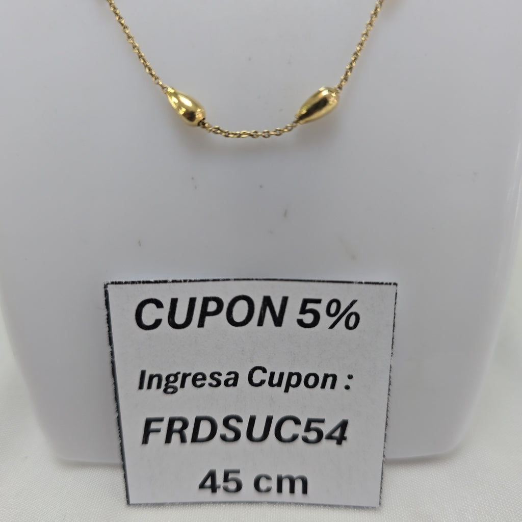 GARGANTILLA ORO 14 K 4.3 GRMS (SEMINUEVO)