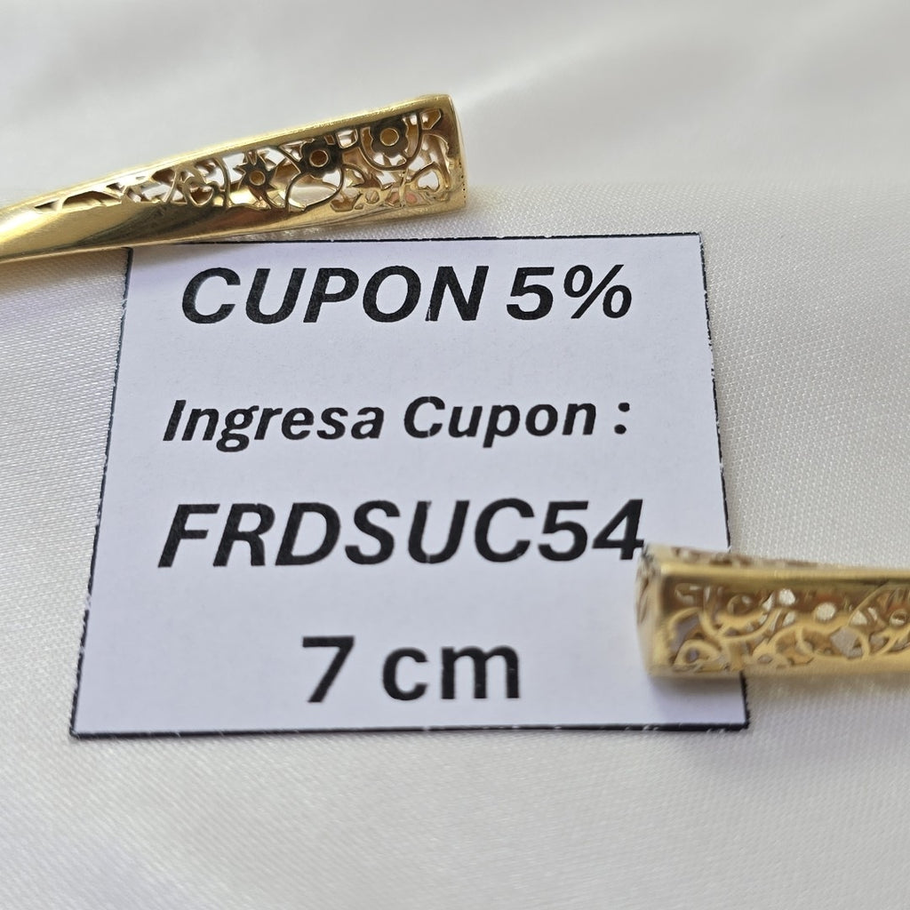 ARRACADAS PAR ORO 14 K 6.8 GRMS (SEMINUEVO)